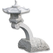 Japanese Granite Lantern - Rankei - H.090 cm